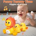 thumbnail image 5 of Baby Musical Duck Toys Set with 2 Baby Ducks for 0-3 3-6-12 Months Infants Tummy Time Toys Newborn Development Light Up Music Crawling Walking Toys 1 2 Year Old Boys Girls Birthday, 5 of 5