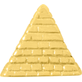 thumbnail image 2 of 925 Sterling Silver Gold Plated Charm For Bracelet Pyramid Bead Gold-plated Travel, 2 of 8