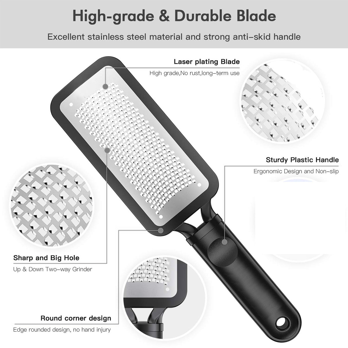Colossal Foot Rasp Foot File And Callus Remover - 2-Pack