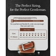 thumbnail image 6 of Genuine Leather Dress Belts For Men - Mens Belt For Suits, Jeans, Uniform With Single Prong Buckle - Designed in the USA, 6 of 6