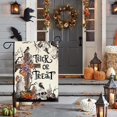 thumbnail image 4 of Halloween Garden Flag Trick or Treat mini 12.5 x 18 Inch Double Sided Burlap Tomb Cross with Skull Skeleton Flower Yard Flag Holiday Seasonal Outdoor Outside Decoration, 4 of 6