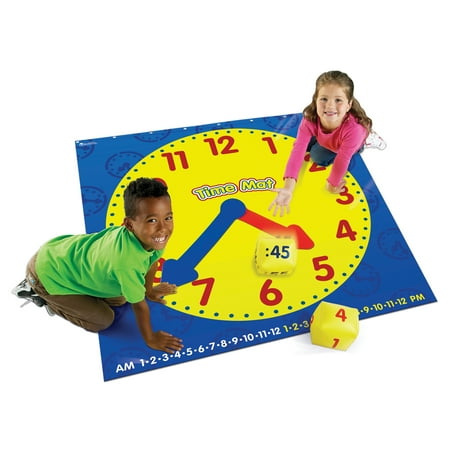 Learning Resources Time Activity Mat, 54 Inches, Ages 5 and Up