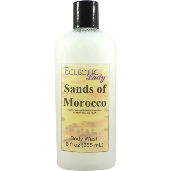 Sands Of Morocco Body Wash by Eclectic Lady, Liquid Shower Gel for Women and Men, 8 Ounces
