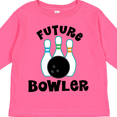 thumbnail image 4 of Inktastic Future Bowling Childs Bowling Boys or Girls Long Sleeve Toddler T-Shirt, 4 of 5