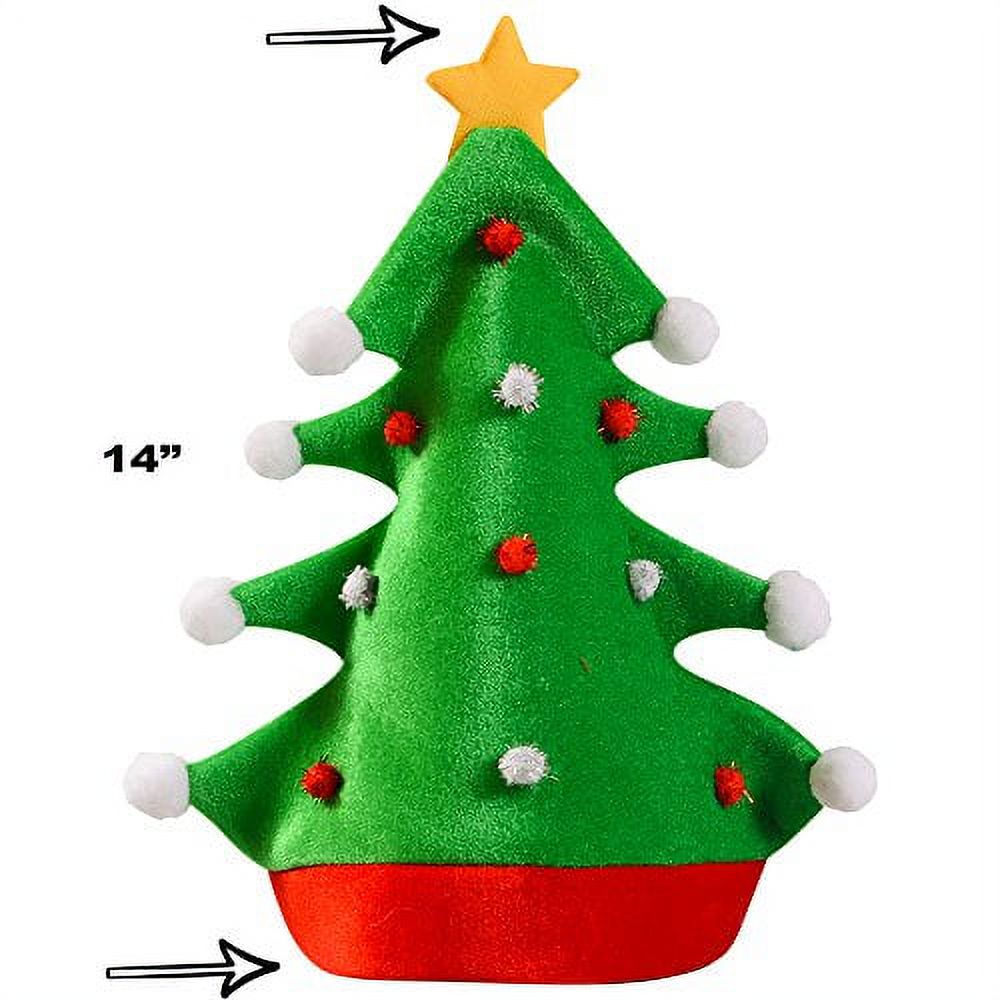 Funny Party Hats Christmas Hat - Adult Christmas Tree Hat - Novelty Hats