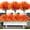 Orange, variant on 20 Bundles Outdoor Artificial Flowers, UV Resistant Fake Flower with Plastic Plants Faux Silk Flower for Outside Front Porch Hanging Planter Christmas Decoration