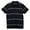 Black / Blue Striped, variant on Patrick Assaraf Men's Grey Blue Silk and Cotton Polo - One Size