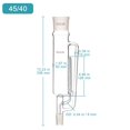 thumbnail image 2 of StonyLab Aparato de extracción tipo Soxhlet de 500 ml Extractor Soxhlet 45/40 de vidrio de borosilicato con condensador Allihn y 2 matraces de fondo plano de 500 ml con unidad completa de junta 24/40, 2 of 5