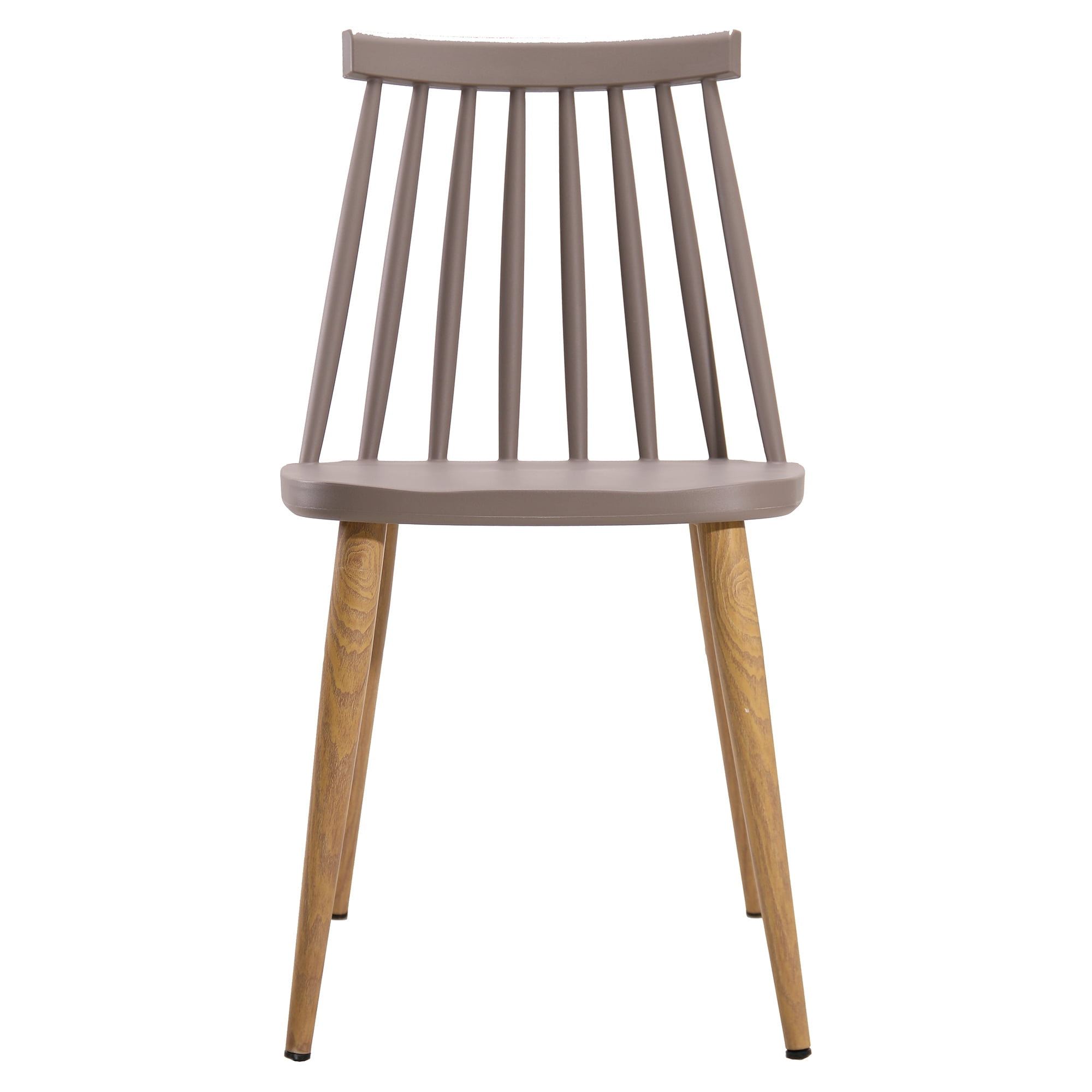 Abble Set of 2 Modern Dining Chairs Indoor Kitchen Chairs -Gray