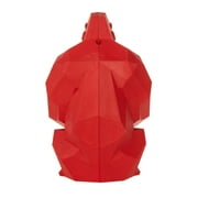 Chew King By Mammoth Happy Gorilla Durable All-Natural Rubber Dog Toy, Red, Large