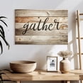thumbnail image 3 of Elephant Stock Gather Typography I Wall Sign Wall Art - Horizontal Canvas Wall Art - Hallway Wall Decor - Wall Signs Canvas - Brown And Beige Decor - 24" x 16", 3 of 8