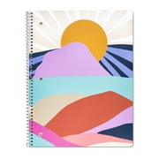 Class Act Stationery 1-Subject Spiral Notebook, 80 CR Sheets, 10.5"x8", Mountains/Sunrise