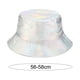 thumbnail image 5 of Sombrero de pescador unisex Skymirror, impermeable, holográfico, ajustable, de piel sintética, con parte superior plana, para uso diario., 5 of 7
