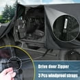 thumbnail image 4 of Unique Bargains SUV Cab Car Cover   for jeep Wrangler JK JL Hardtop 2 Door 07-21 Sun Protection 210D   for d Zipper Black, 4 of 6