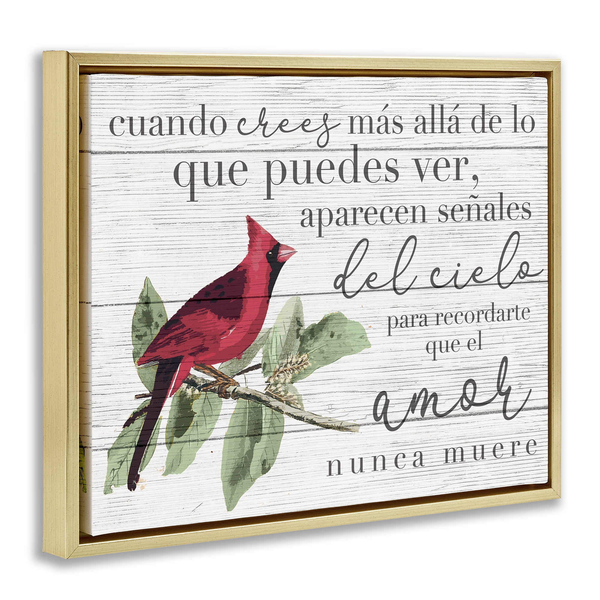 Stupell Industries Aparecen Señales del Cielo Inspirational Quotes & Sayings Painting Gold Floater Framed Art Print Wall Art, 31 x 25