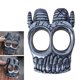 thumbnail image 2 of Anillo esqueleto punk vintage de cuerno hecho a mano Anillos góticos de doble vuelta con cuerno Anillos con calavera Hip hop joyería para motociclistas, 2 of 8