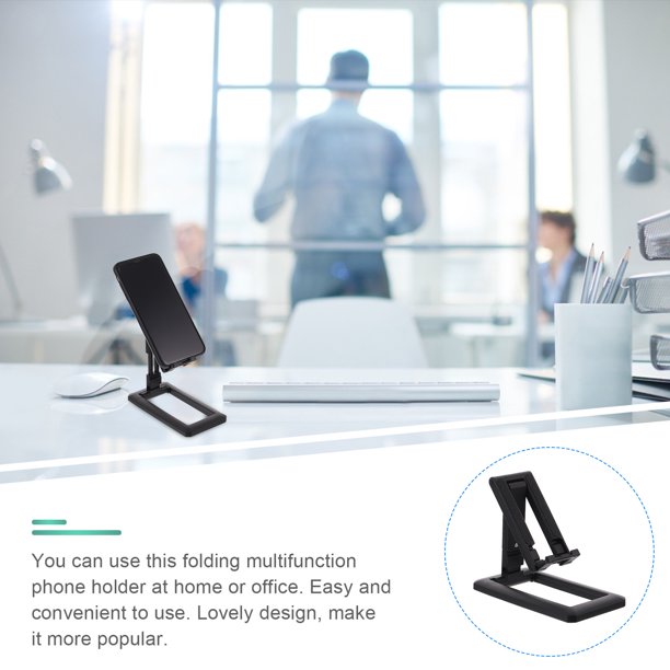 Nestingho 1Ud Soporte Para Tablet Y Teléfono Móvil De Material Premium Color Negro Ideal Para Oficina Y Hogar
