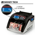 thumbnail image 2 of Money Tech Polymer & Paper Multi-Currency Bill Cash Counter. Canadian Plastic & USD Banknote Counting Machine with Counterfeit Detection and LCD Screens, 2 of 5