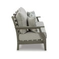 thumbnail image 2 of Bowery Hill Contemporary Outdoor Fabric Sofa with Cushion in Gray, 2 of 8