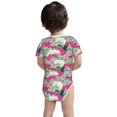 thumbnail image 5 of Daiia Orchids Flowers Printed Unisex-Baby Short Sleeve Onesies Bodysuits Baby Climbing Clothes Soft and Comfortable Romper with Expandable Shoulder Design-9M, 5 of 8