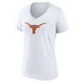 thumbnail image 2 of Women's White Texas Longhorns Team Logo V-Neck T-Shirt, 2 of 3