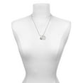thumbnail image 2 of Delight Jewelry Silvertone Small ''Big Sister'' Heart with Clear Crystal She is Clothed in Stength and Dignity Charm Necklace, 20"+3", 2 of 4