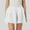 White, variant on Women's Skirt Flowy A Line Skirt High Waisted Peplum Mini Skirt Pleated Cute Skirt Belly Fringe Skirt Swimsuit Skirt Bottoms for Women Suspender Skirt Women Too Too Skirt for Women Glitter Fringe
