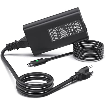 AoVoTo 65W/watt Dell USB-C Laptop Charger Slim Power Adapter, for Dell Latitude 5289 5420 5289 5590 7420 7390 7490, Dell XPS 13 9360 9365 9370 9333 9380 Computer AC Adapter Power Cord