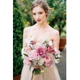 thumbnail image 3 of Set de ramo de flores artificiales de seda rosa Serwalin, 13 piezas, 3 of 9