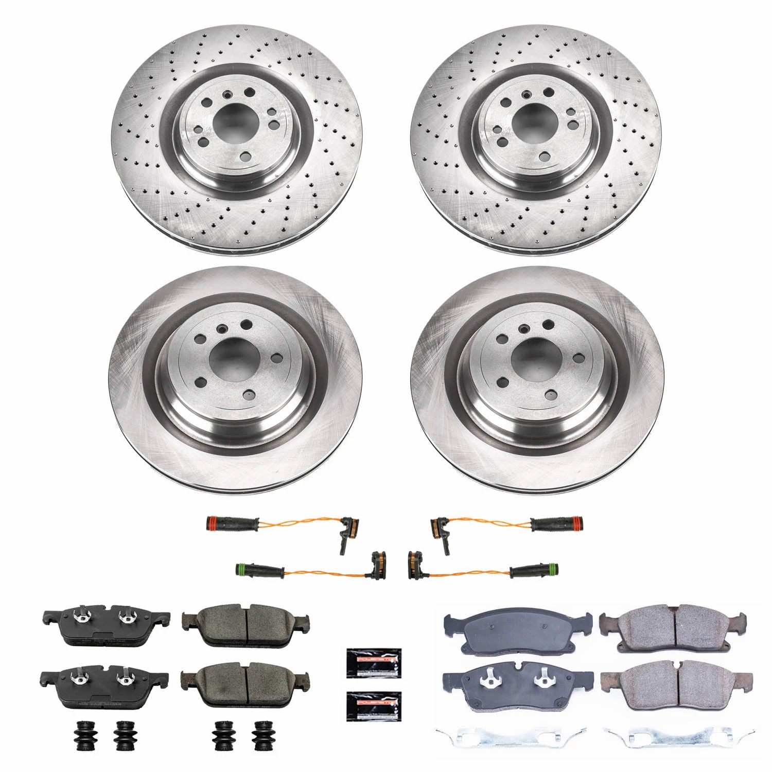 PowerStop Front and Rear Stock Replacement Brake Pad and Rotor Kit Fits: MERCEDES-BENZ Select Models KOE8354