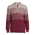 thumbnail image 5 of Tribekka 44 Men's Gradient Mock Neck Quarter Zip Sweater with Long Sleeves, Sizes S-2XL, 5 of 5