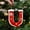 U, variant on Sulaicai Personalized A-Z Letter Ornaments for Christmas Tree - Letter Personalized Christmas Indoor for Xmas Tree Ornaments Pendant Hanging Decorations, DIY Hanging Christmas Ornament (C)