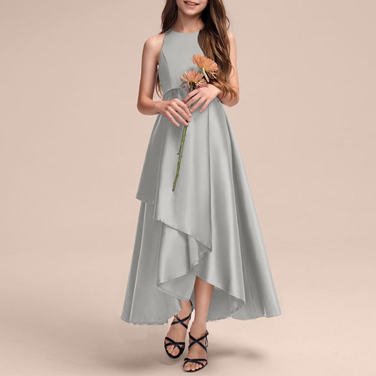 Gubotare Kids Dresses Baby Girl Butterfly Dress Tutu Ruffle Sleeveless  Dresses Photograph Party Outfits Birthday Gift 4T 6T (Grey,4-6 Years) -  Walmart.com