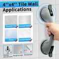 thumbnail image 5 of Shower Handles 12 inch Grab Bars 2 Pack for Bathtubs and Bathroom with Strong Hold Suction Cup, Shower Grab Bars for Seniors/ Elderly/ Injured/ Disabled, 5 of 7