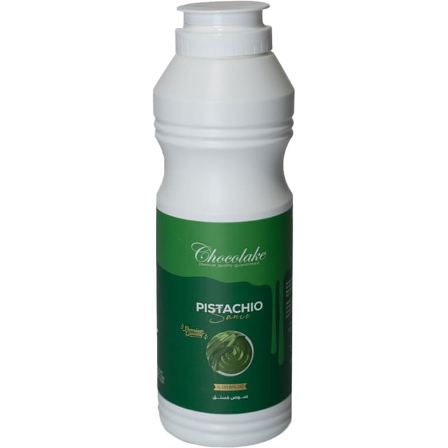 Chocolake - Sauce Pistache - Lot de 6 - 1 L - Saveur Riche et Noisette (6 Unités)