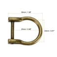 thumbnail image 2 of 23mm U Shape Horseshoe D-Rings Zinc Alloy Electroplated Bronze Tone 4 Pack, 2 of 5