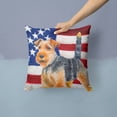 thumbnail image 2 of Carolines Treasures BB9700PW1414 Welsh Terrier Patriotic Fabric Decorative Pillow  14Hx14W multicolor, 2 of 4