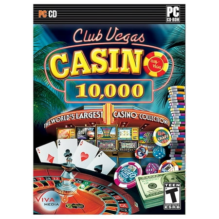 CLUB VEGAS CASINO 10,000 - PC CDRom - Over 10,000 of the World's Greatest Casino (Best Payout Casino In Vegas)