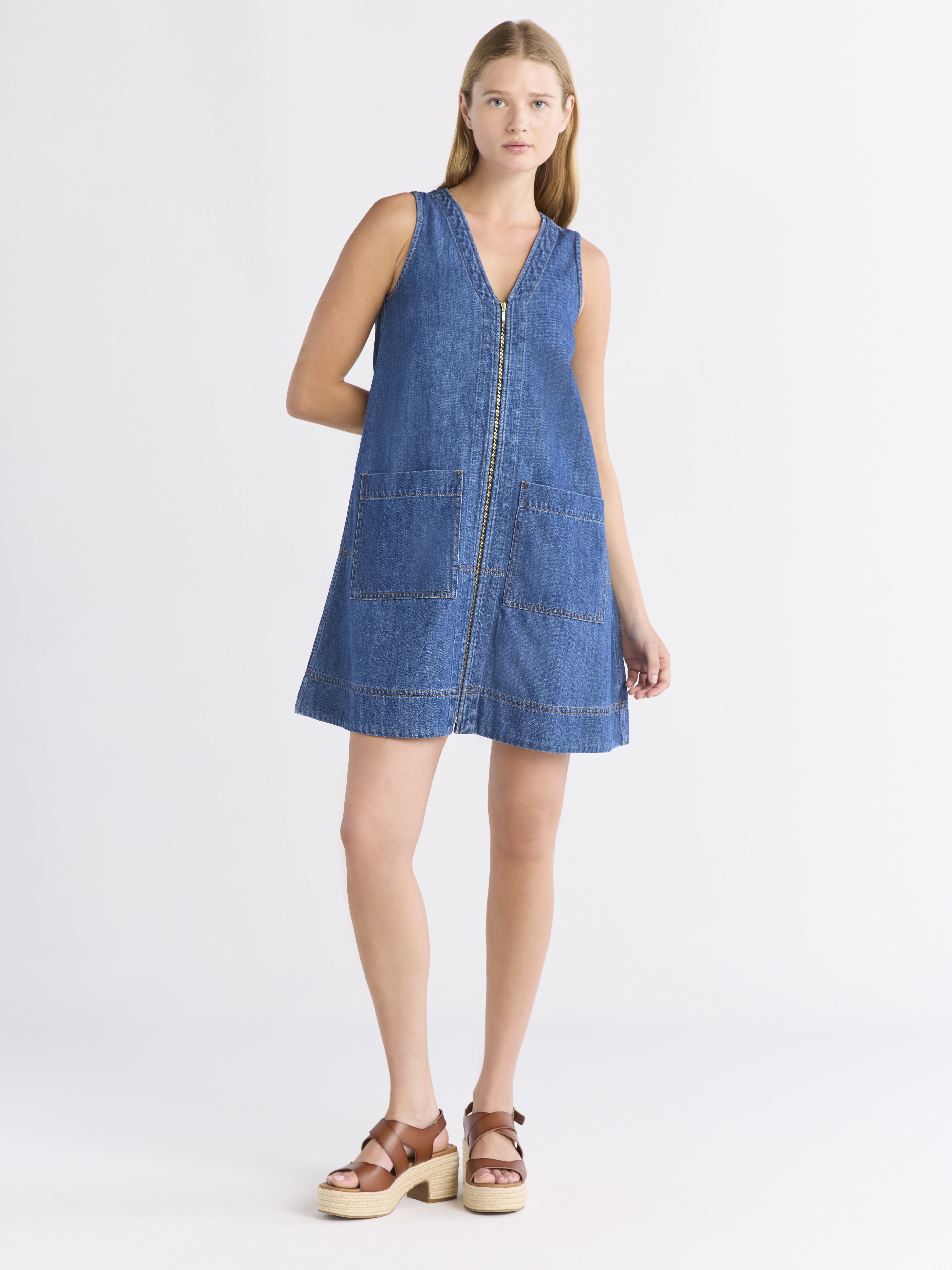 free assembly denim dress Mini Long Sleeve Lace Cocktail Dress Homecoming & Sweet 16 main image 1