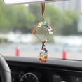 thumbnail image 4 of COM1950s 1 Pcs Tree of Life Car Mirror Hanging Accessories,7 Chakra Crystals and Healing Stones Seven-Colored Stone Car Ornaments Good Luck Wall Decor,8.26In, 4 of 9