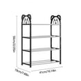 thumbnail image 4 of 50% Off Clear! Shoe Rack Shoe Rack Storage Organizer With 4 Tiers Metal Shelves For Bedroom Closet Entry Dorm Room, 4 of 8