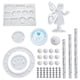 thumbnail image 1 of Matsuzay Molde de resina Windchime, herramientas de epoxi de silicona, Kit de molde reutilizable de fundición para decoración, artesanía para Artesanía Tipo 5 Matsuzay HA010212-05, 1 of 6