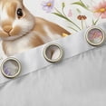 thumbnail image 4 of Erosebridal Cute Rabbit Flowers Blackout Curtains Set of 2 (52x84 Each) For Kids,Easter Theme Animal Window Curtains For Boys Girls,Luxury Bedroom Decor, 4 of 6