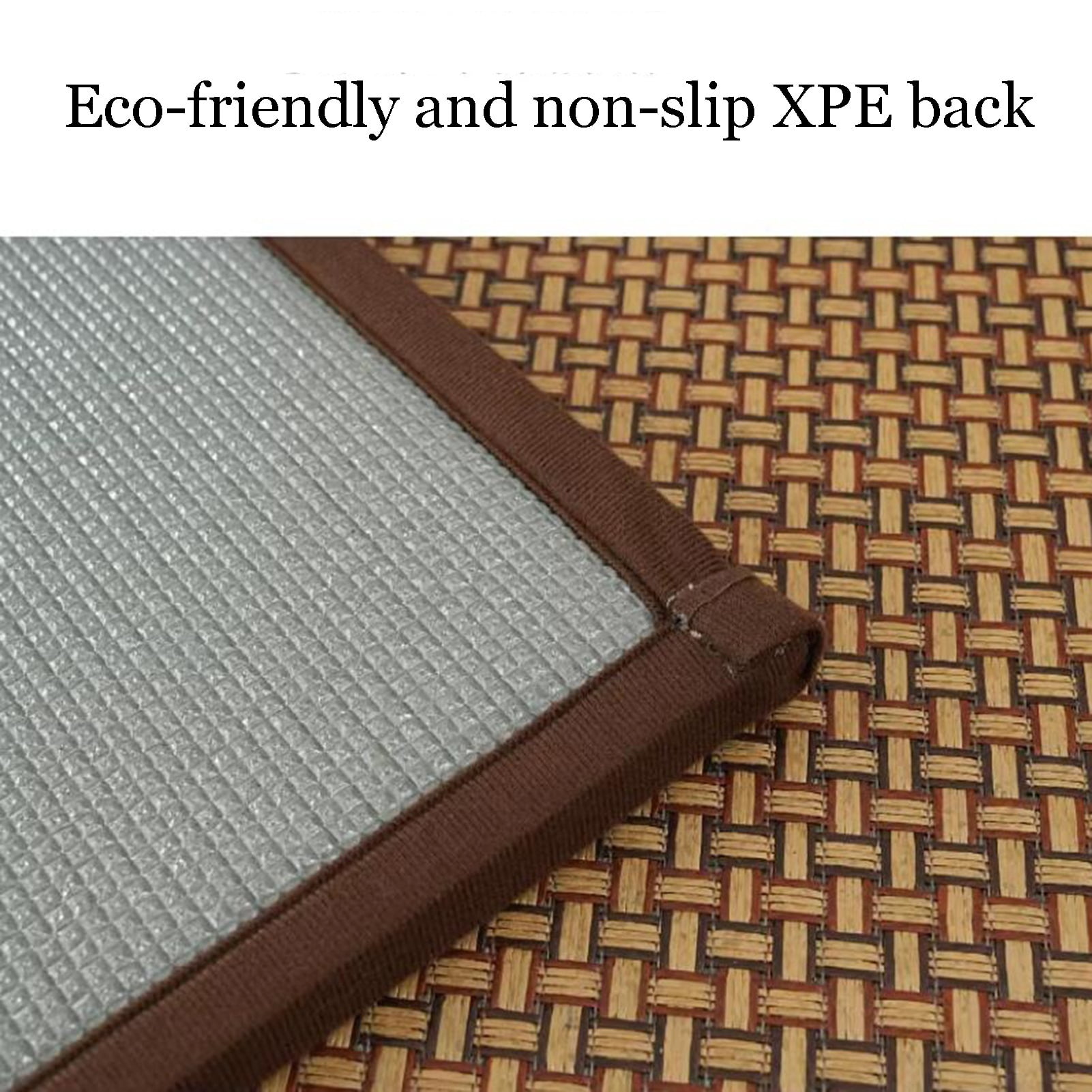 Summer Folding Tatami Floor Mat, Rattan Non-Slip Breathable Carpets, Thicken Crawling Mats for Living Room, Bedroom, Crawling Play Mat