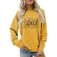 thumbnail image 2 of Fall Sweatshirts for Women 2025 Long Sleeve Crewneck Loose Fit Letter Graphic Sweatshirt Pullover Tops, 2 of 5
