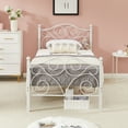 thumbnail image 7 of VECELO Twin Metal Bed Frame with Headboard & Footboard, Box Spring Replacement, Heavy Duty & Quick Assembly, White, 7 of 7