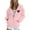 Pink, variant on UJNDER Women's Printed Zip Up Hoodies for Women Long Sleeve Drawstring Pocket Casual Winter Daily Wear Beige XL