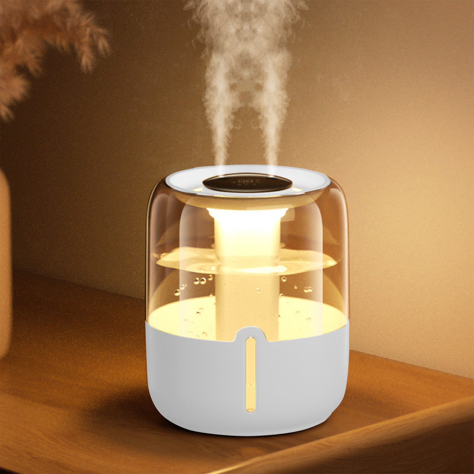 Miogawg Humidifiers For Bedroom, Large Capacity Double Spray Humidifier, Easy To Fill & Clean, Quiet Cool Mist Air Humidifier For Home Baby Nursery & Plants, Night Light Humidifier