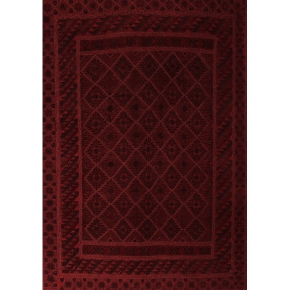 Ahgly Company Indoor Rectangle Southwestern Red Country Area Rugs, 5' x 7'