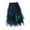 Blue Green, variant on segolike Tulle Skirts for Women Fairy Skirt Asymmetrical Summer Half Skirt Tutu for Halloween Stage Performance Casual Formal Violet Green
